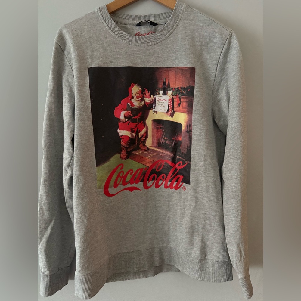 Only & Sons x Coca Cola Christmas Holiday Light Weight Sweatshirt